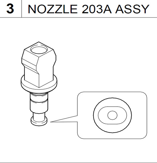 YG200 NOZZLE 203A ASSY.