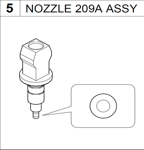 YG200 NOZZLE 209A ASSY.