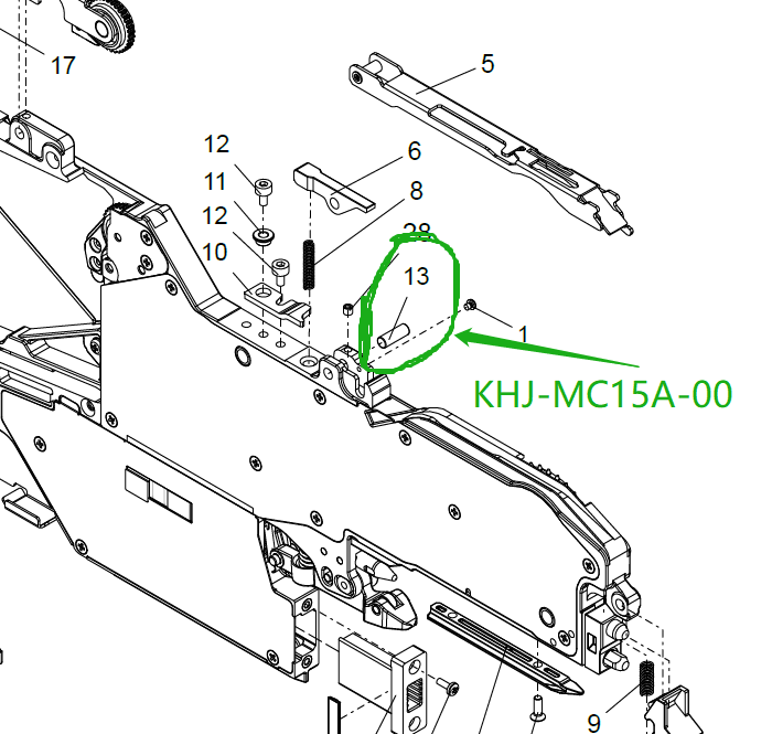 KHJ-MC15A-00 SHAFT 112