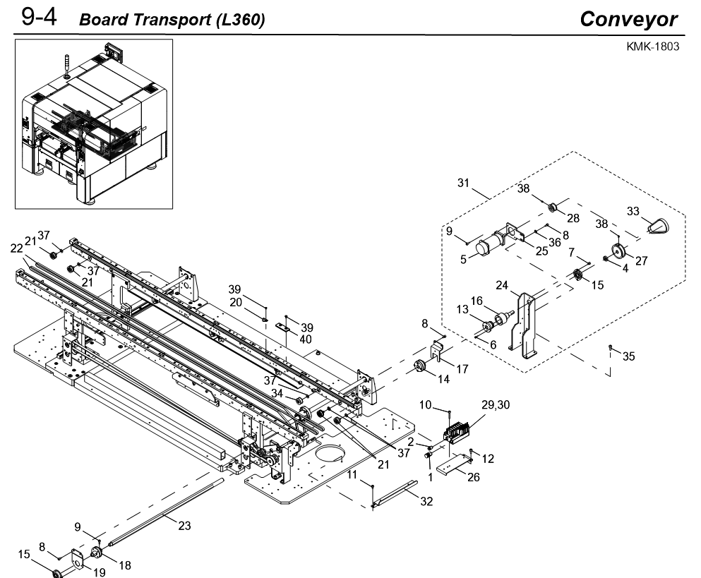 KMK-M9113-00 BELT,CONVEYOR