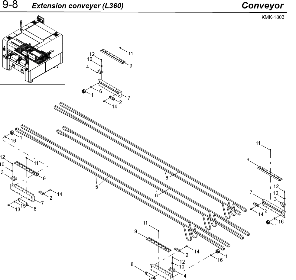 KMK-M9513-00 BELT,CONV.(3656)