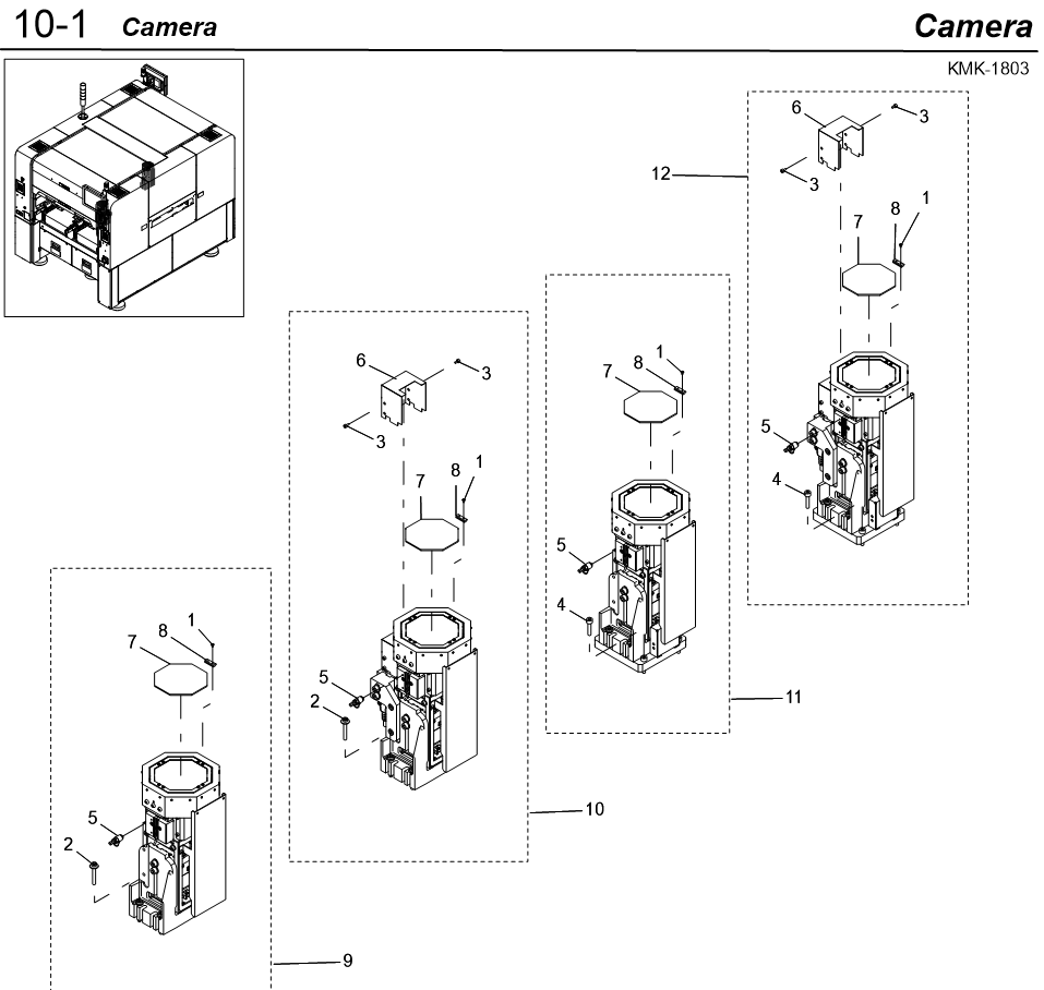 KMK-M73C0-00 MULTI CAM.ASSY.