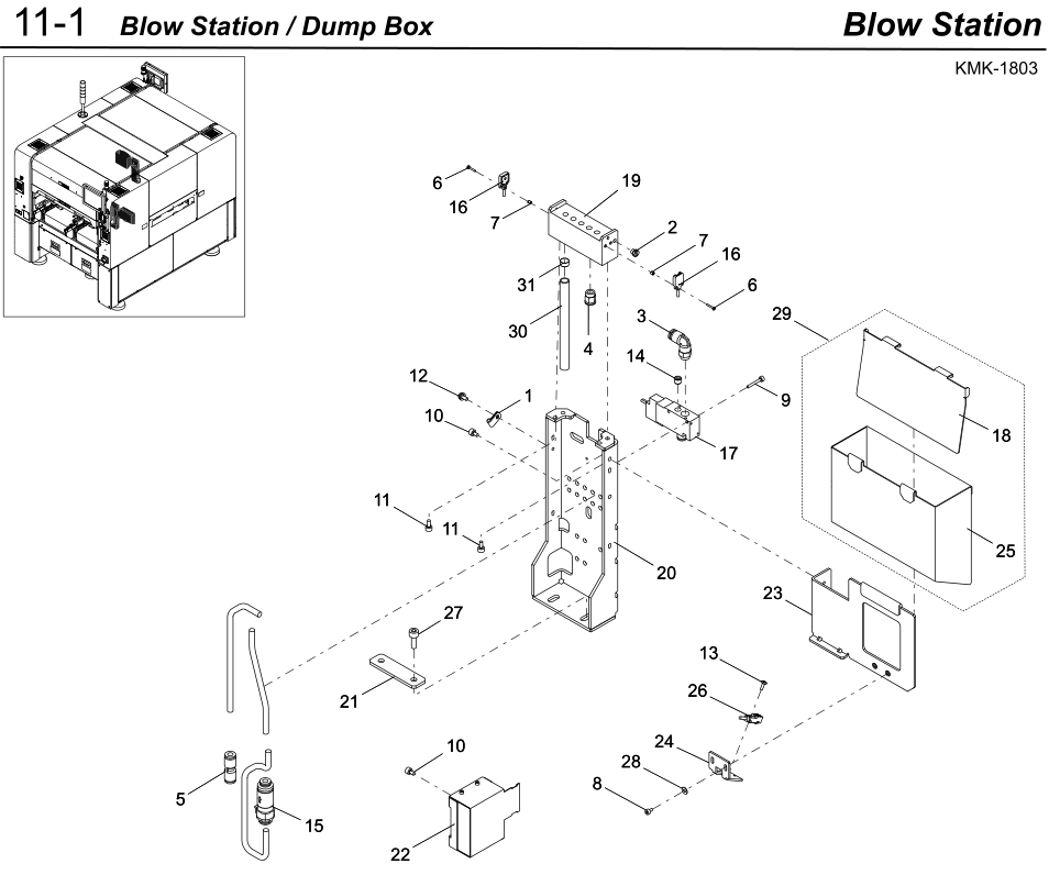 KLW-M99V1-A0 BLOW VALVE ASSY.